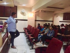 Mr. Vikrant Shinde, Founder Of Atellier Studio Conducted seminar at  P. A. Inamdar College
