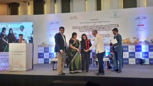 Consultivo being felicitated by Mr Shekhar Shrivastava