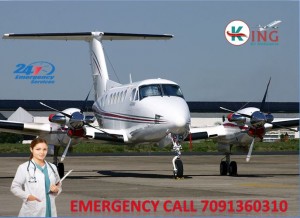 The King Air Ambulance in Dibrugarh-All Equipment Essentially Provides in-Patient Transportation