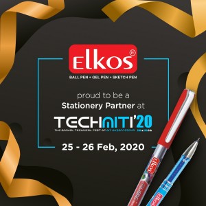 Elkos pen is glad to be associated with TechMITi