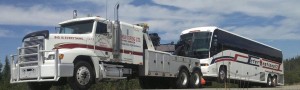 Bus being Towed