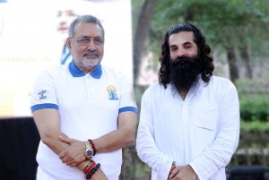 Sh Giriraj Singh ji with Swami Amit Dev