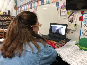 Academy of St Therese teacher, Ms. Ryan, 5th Grade, distance learning