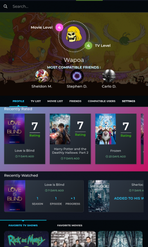 Check out what your friends are watching and rating