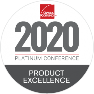 Owens Corning Product Excellence Award