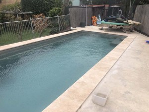 paving swimming pool
