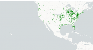 Current Population Map of customers