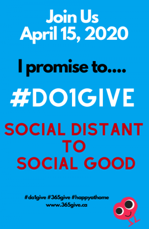 Social Distant to Social Good #Do1GIve April 15th