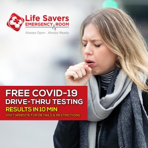 Life Savers ER Houston Emergency Room Opens Drive-Thru COVID Testing Location Providing Results in 10 Minutes
