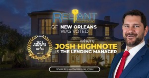 Reliant Mortgage New Office in New Orleans Rank to 3 in Best Rated