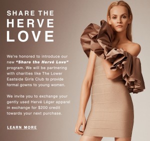 The History For the HERVE LEGER 