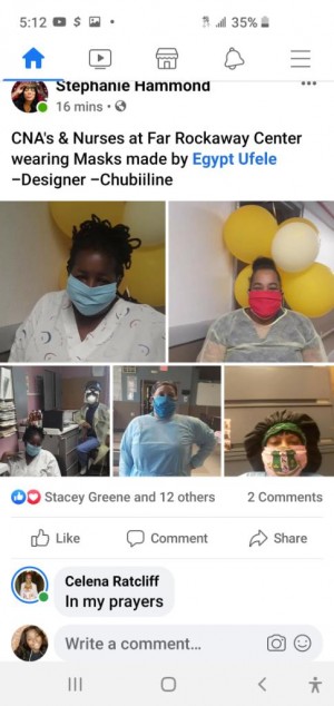 Far Away Nursing Staff say Thank you for their Chubililine protective gear