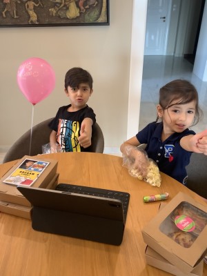 A ‘Virtual Birthday Party’ with Pebbles and BamBam Catering