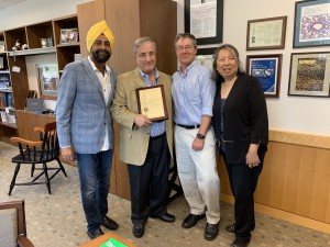 Ocean Biomedical Founders (L-R), Dr. Chirinjeev Kathuria, Dr. Jack Elias, Dr. Jake Kurtis, Liz Ng.