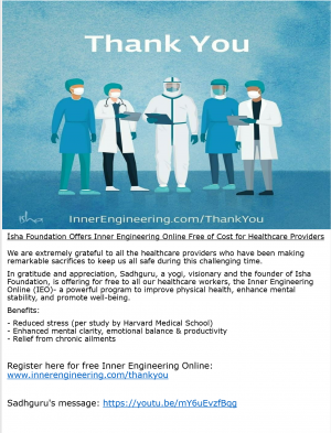 Free Yoga and Mediation Tool for Healthcare Providers