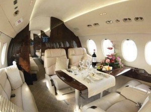 Luxury jet interior