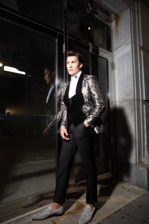 Jonah  in designer Henry Couture Paris-The Society Fashion Week NYFW AW20
