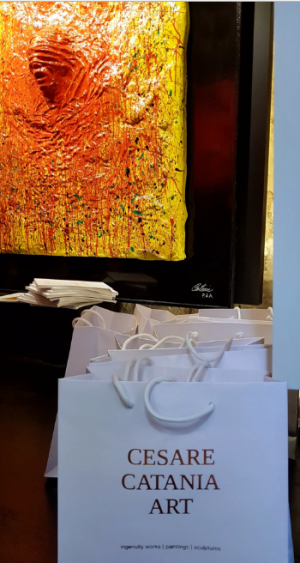 Great success of artist Cesare Catania during the Art Biennale in Saint Paul de Vence