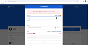 How to buy XDCE using Ledger Nano S ( via Bancor Network )