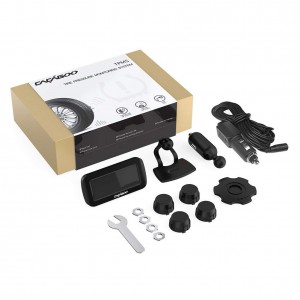 CACAGOO Wireless TPMS Tire Pressure Monitoring System with 4pcs External Sensors for $46.91 @ Amazon