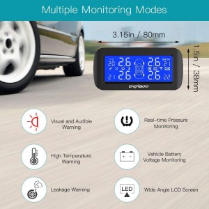 CACAGOO Wireless TPMS Tire Pressure Monitoring System with 4pcs External Sensors for $46.91 @ Amazon