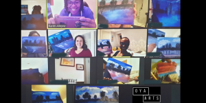 International artist, Oya Arts is offering free virtual art sessions