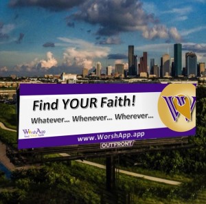Atlanta billboard - WorshApp