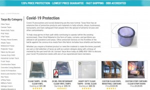 Consumers using Clear Vinyl and Poly Sheeting for DIY Covid-19 Protection