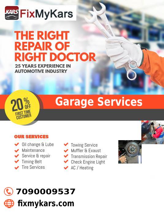 Trusted and Reliable Car Services Center In Bangalore Fixmykars