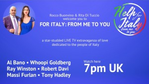 “Help for Italy, From Me to You.” June 1st 2020. 