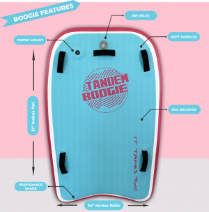 Inflatable bodyboard built for two is full of new features