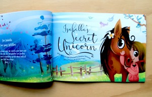 Add a dedication and make this book even more personalised to each child on this title page of My Secret Unicorn by The Kids Book Company.