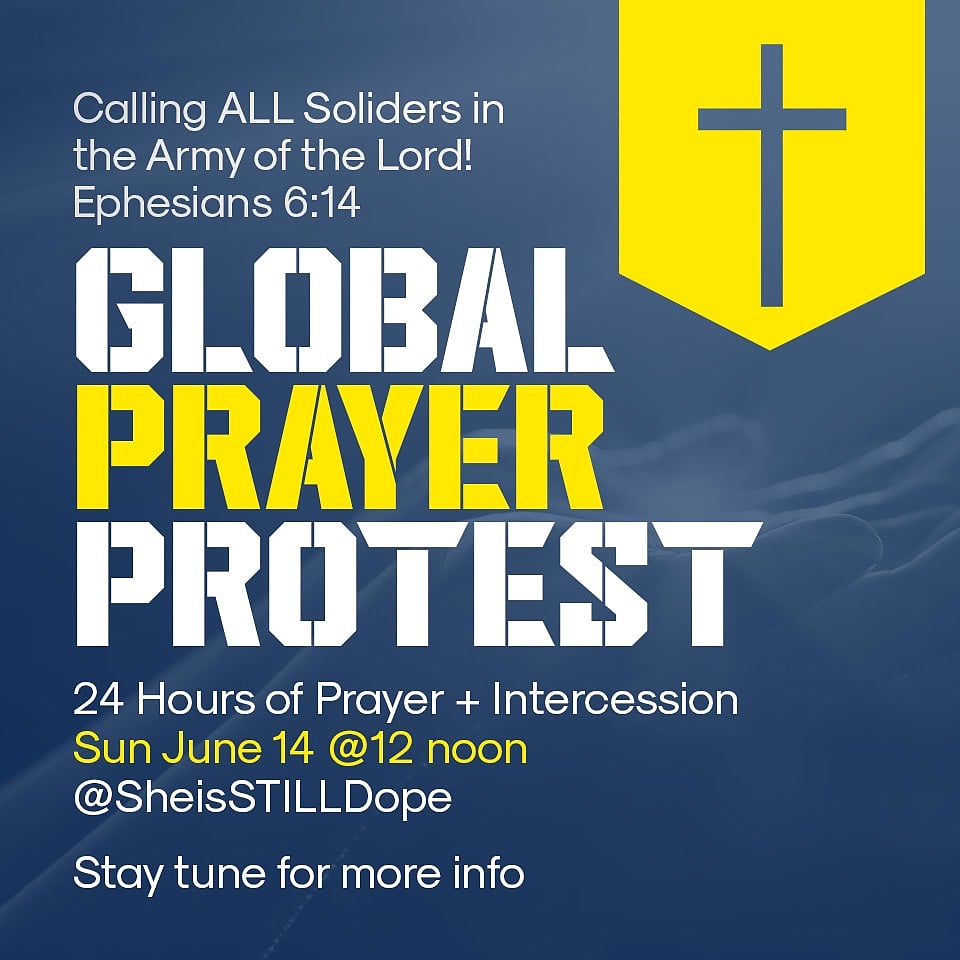 Global Prayer Protest Save the Date Global Prayer Protest Save the Date