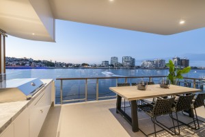 The Boatyard Bulimba riverfront apartment balcony