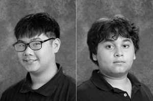 Jonathan Nuygen and Ahmad Zidan, the eighth-grade team from Park Forest Middle School who won the ArcGIS Online School Competition 2020.