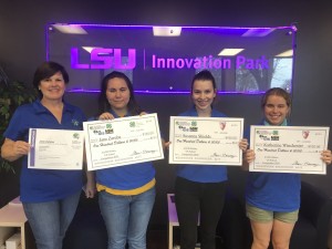 Fran Harvey, Director of Global Geospatial Institute with winners of the ArcGIS Online School Competition 2020. Jane Zaruba, (who also achieved the GIS Industry Based Certification), Susanna Shields, and high school student, Katherine Winchester (whose Story Map advanced to the national level).