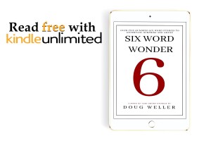 Six Word Wonder on tablet with kindle unlimited