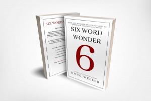 Six Word Wonder print front and back with white background