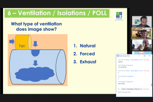 Engaging - polls and chats throughout