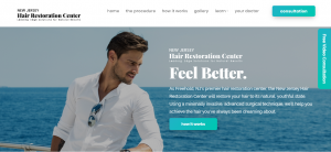 New Jersey Hair Restoration Center Website