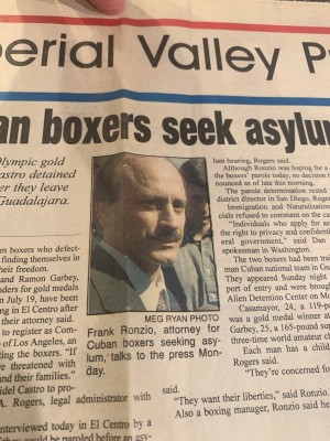 Cuban Boxer Seeks Asylum