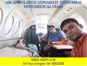 Medivic Aviation Air Ambulance Guwahati to Mumbai