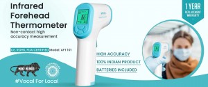 Infrared Thermometer with 1 Year Replacement Warranty