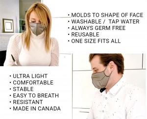 Dermagate Inc. is ready to serve the global community with its reusable self-sterilizing silver ions face masks