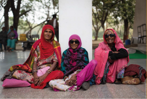 2 Eye patients form rural India