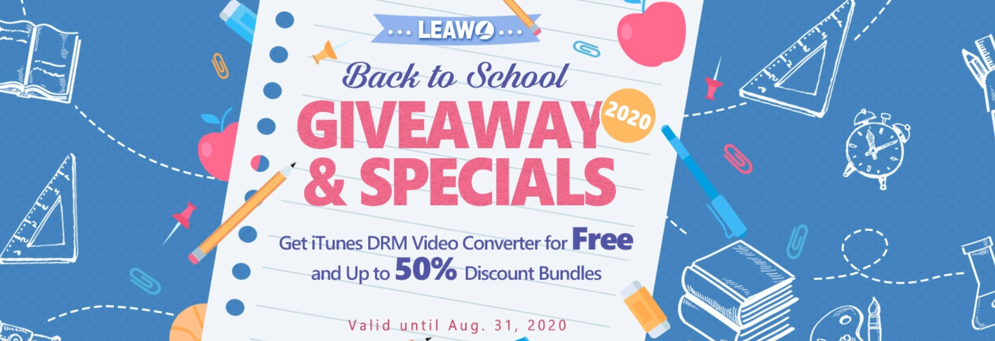 back to school sale banner