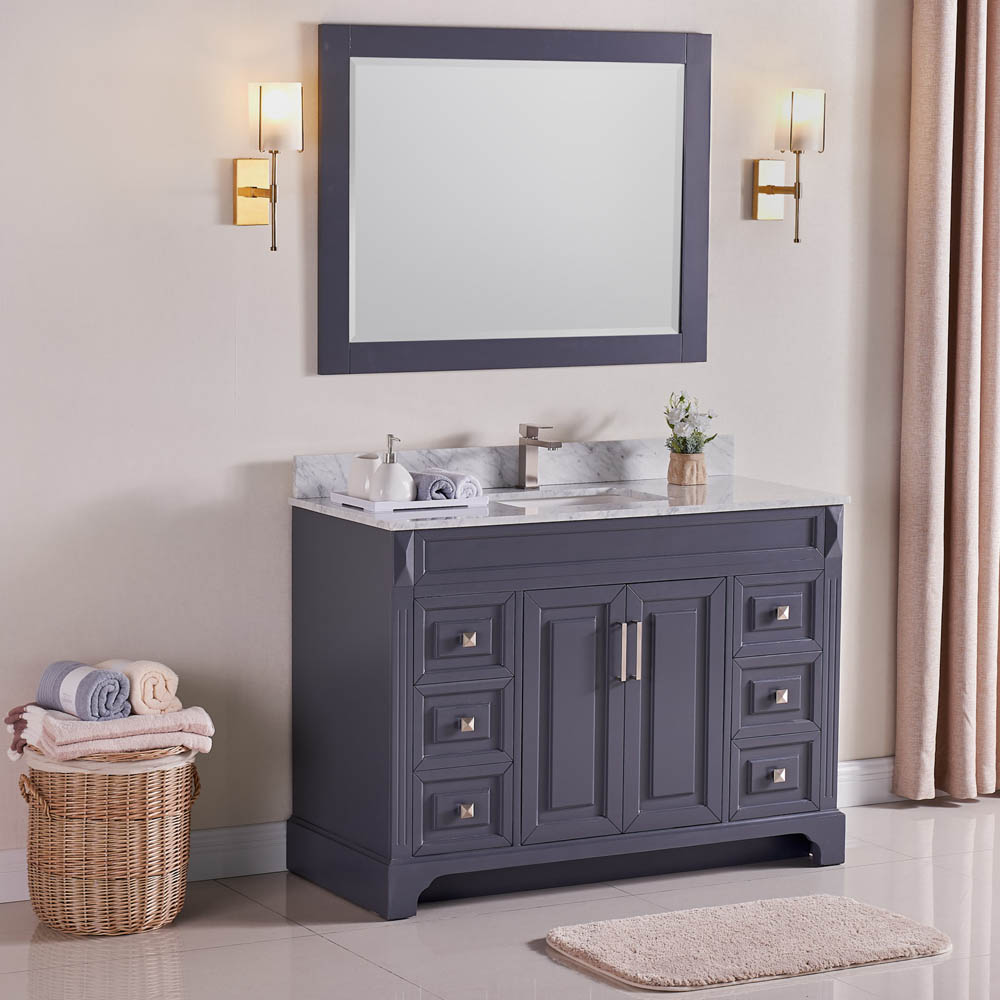 Constantia 48 Inch Bathroom Vanity Color Charcoal Gray