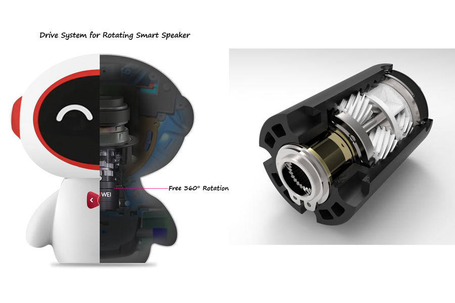 drive system for rotating smart speakers drive system for rotating smart speakers