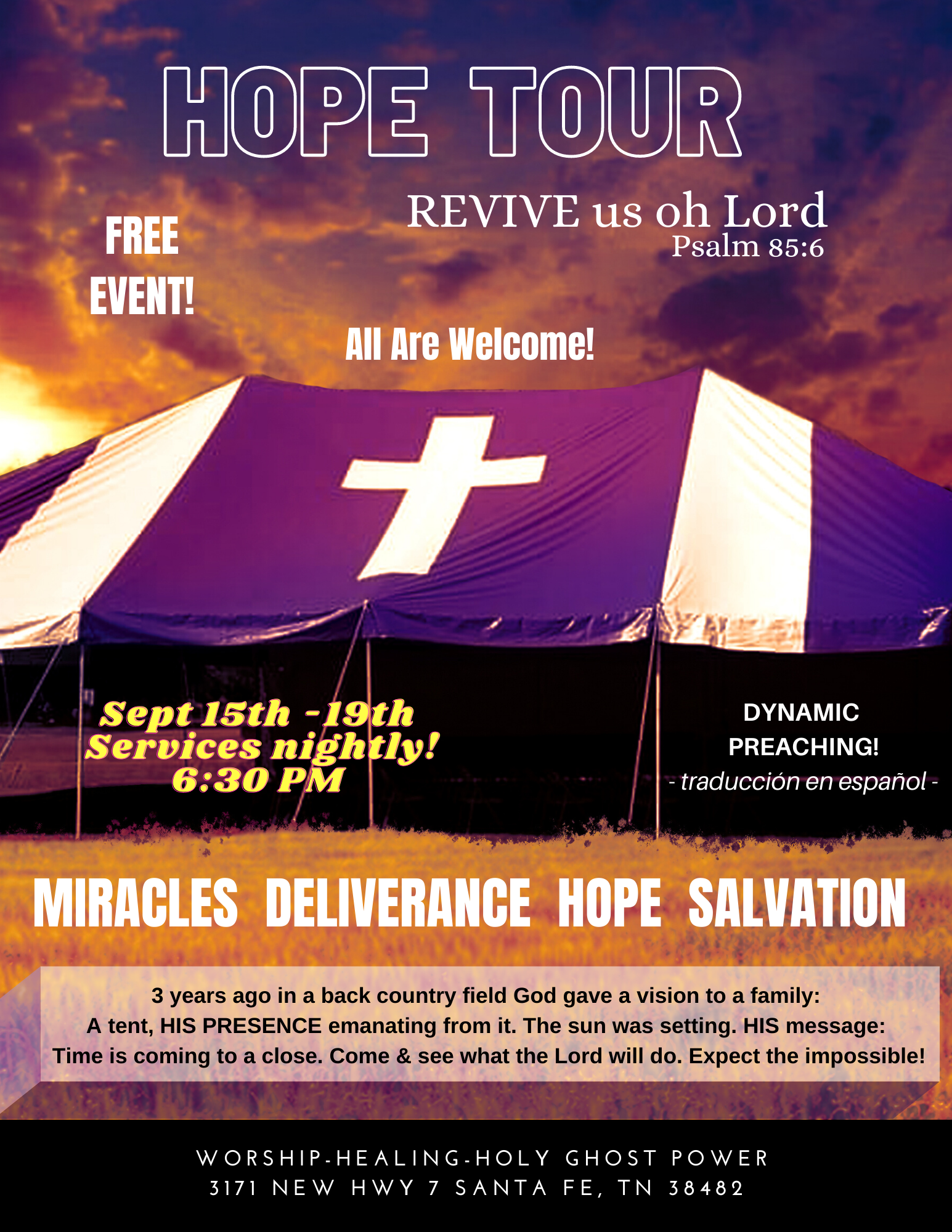 Hope Tour Revival In Tennessee 