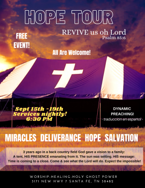 Hope Tour Revival In Tennessee 